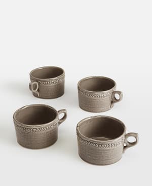 Hillcrest Mug - Grey - Set of Four - Listing Image
