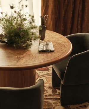Elian Dining Table - Dark - Hover Image