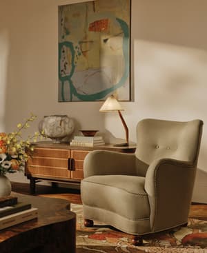 Pippa Armchair - Linen - Wheat - UK - Listing Image