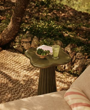 Dayton Outdoor Side Table - Concrete - Pine - Listing Image