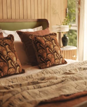 Obie Square Cushion - Rust - Listing Image