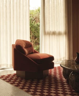 Mila Armchair - Rust - Velvet - Listing Image