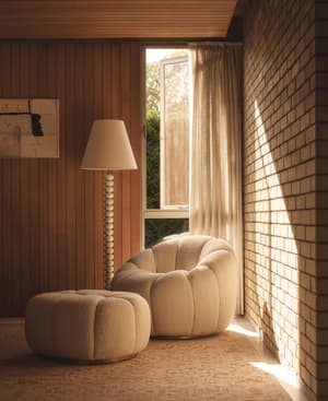 Garret Armchair - Boucle - Natural - Hover Image