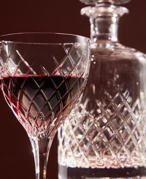 Barwell Cut Crystal Wine Glass - Set of Four - Hover Image