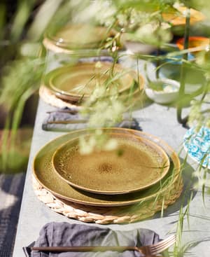 Nero Side Plate - Green - Set of Four - Listing Image