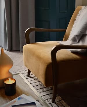 Holland Armchair - Honey Velvet - US - Listing Image