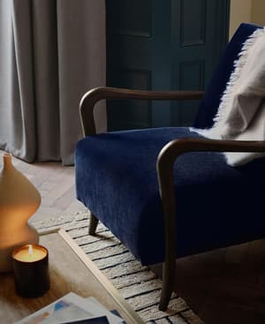 Holland Armchair - Indigo Velvet - US - Listing Image