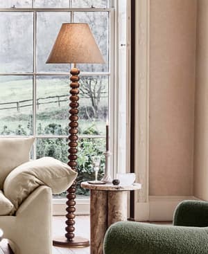 Greyson Floor Lamp - Oak - Tall - Hover Image