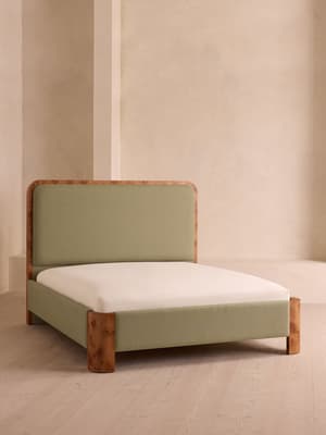 Tremont Bed - Queen - Linen - Sage - US - Listing Image