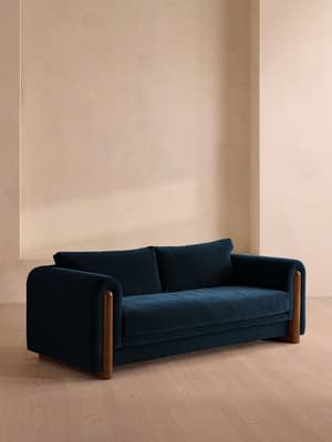 Farrell Three Seater Sofa - Velvet - Royal Blue - Listing Image