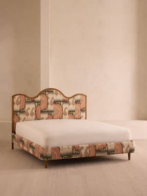Aubrey Bed - Queen - Linen - Floral Ikat - US - Listing Image