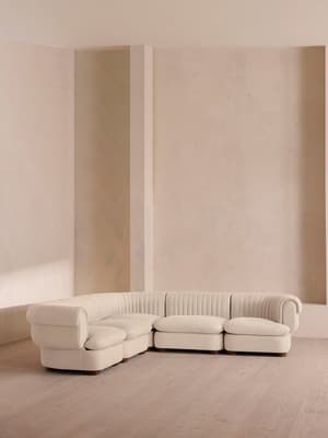 Rava Modular Sofa - Corner Sofa - Linen - Bisque - Hover Image