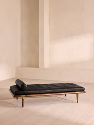 Theodore Daybed - Leather - Black - Listing Image