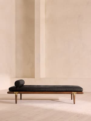 Theodore Daybed - Leather - Black - Hover Image