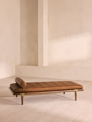 Theodore Daybed - Leather - Chestnut - Listing Image