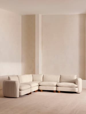 Vivienne Deeper Sit Modular Sofa - Corner Sofa - Linen - Bisque - Hover Image