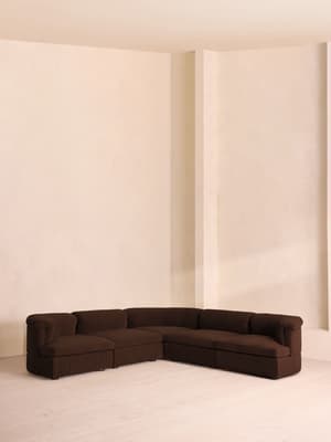 Oona Modular Sofa - Corner Sofa - Velvet - Chocolate UK - Listing Image
