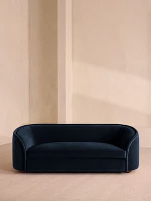 Conall Three Seater Sofa - Velvet - Royal Blue - US - Hover Image
