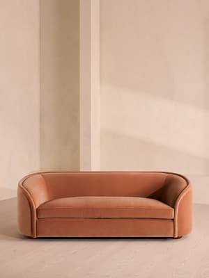 Conall Three Seater Sofa - Velvet - Antique Rose - US - Hover Image