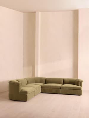 Oona Sectional Sofa - Corner Sofa - Velvet Lichen - US - Hover Image