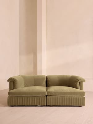 Oona Sectional Sofa - Three Seater - Velvet Lichen - US - Hover Image