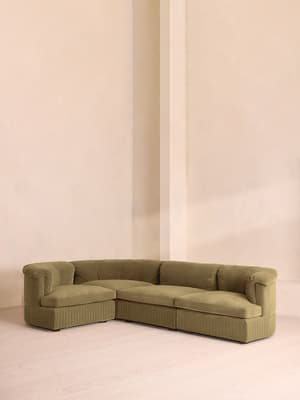 Oona Sectional Sofa - L-Shape Sofa - Velvet Lichen - US - Listing Image