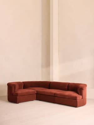 Oona Modular Sofa - L-Shape Sofa - Velvet Rust UK - Listing Image