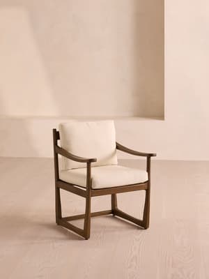 Morena Outdoor Dining Chair - Off White - Listing Image