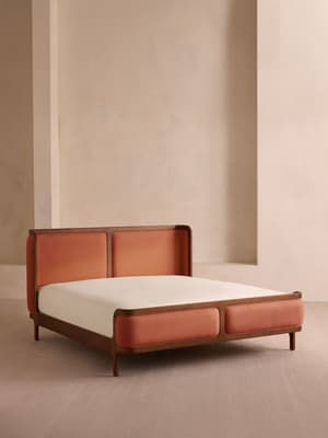 Belsa Bed - Queen - Linen - Antique Rose - US - Listing Image