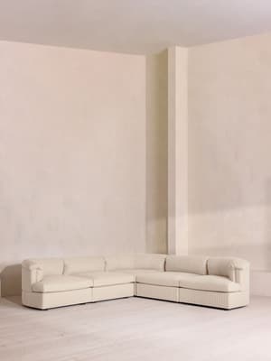 Oona Sectional Sofa - Corner Sofa - Linen - Bisque - US - Listing Image
