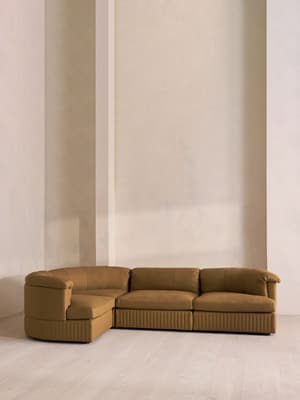 Oona Modular Sofa - L-Shape Sofa - Linen - Ochre - UK - Hover Image
