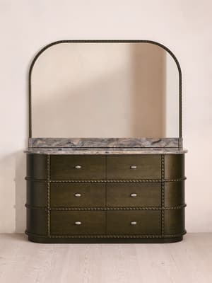 Pietro Double Vanity With Mirror - Brazilian Quartzite - Hover Image