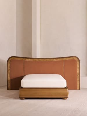 Alana Bed - Queen - Velvet - Antique Rose - US - Hover Image