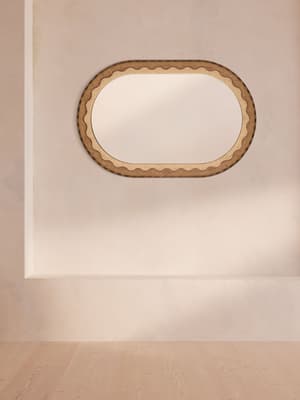 Marella Wall Mirror - Burl & Walnut - Hover Image