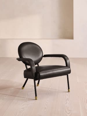 Milo Armchair - Leather - Black - US - Listing Image