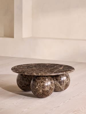Oxley Coffee Table - Dark Emperador Marble - Hover Image