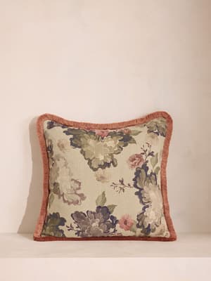 Skylar Square Cushion - Cream - Hover Image