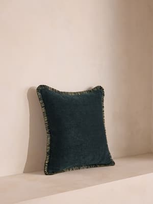 Orlaine Square Cushion - Midnight - Hover Image