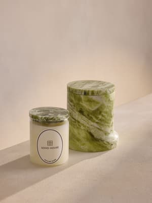 Sicilian Thyme Apple Jade Marble Candle & Refill Bundle - Listing Image