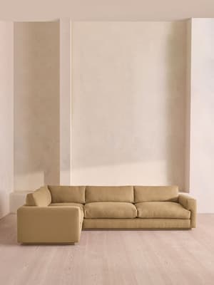 Mossley Right L-Shape Sofa - Linen - Wheat - Hover Image