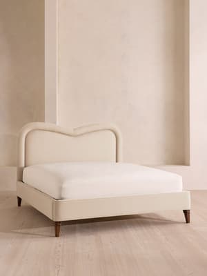 Keira Bed - Queen - Linen - Bisque - US - Listing Image