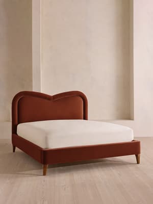 Keira Bed - King - Velvet - Rust - US - Listing Image