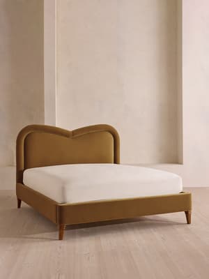 Keira Bed - Super king - Velvet - Mustard - UK - Listing Image