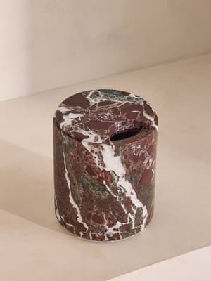 Pavel Ice Bucket - Rosso Levanto Marble - Hover Image