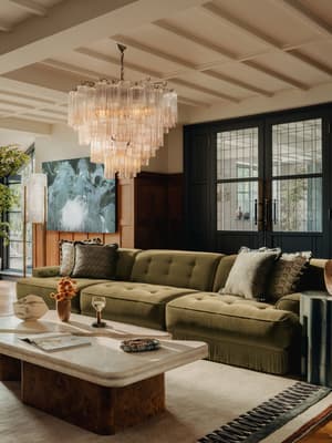 Elowen Modular Sofa - Four Seater - Velvet - Lichen UK - Listing Image
