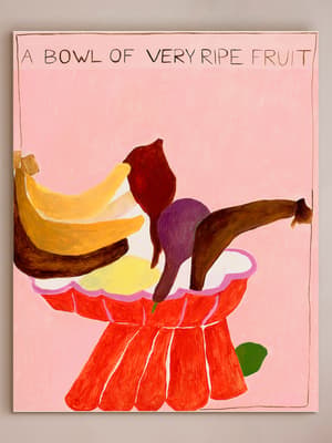 'A bowl of very ripe fruit' by Leila Lallali - Hover Image