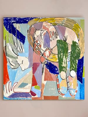 'Jumping through a wreath' by Barbara Kuebel - Hover Image