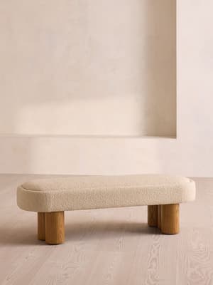 Nieve Bench - Boucle Sand - Listing Image