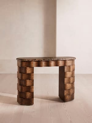 Locanda Console - Dark Emperador Marble - Hover Image