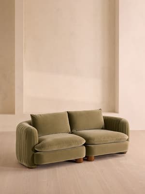 Vivienne Deeper Sit Modular Sofa - Three Seater - Velvet Lichen UK - Hover Image
